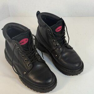 Ladies black leather boots by Redwood size 7M